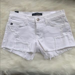 White shorts never worn
